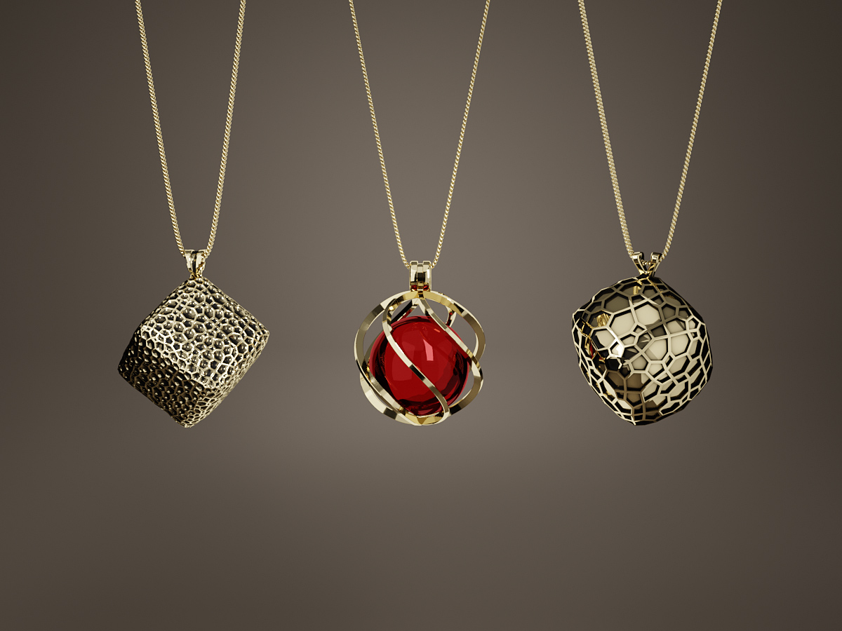 Product 3D Rendering. Custom Jewellery Design.